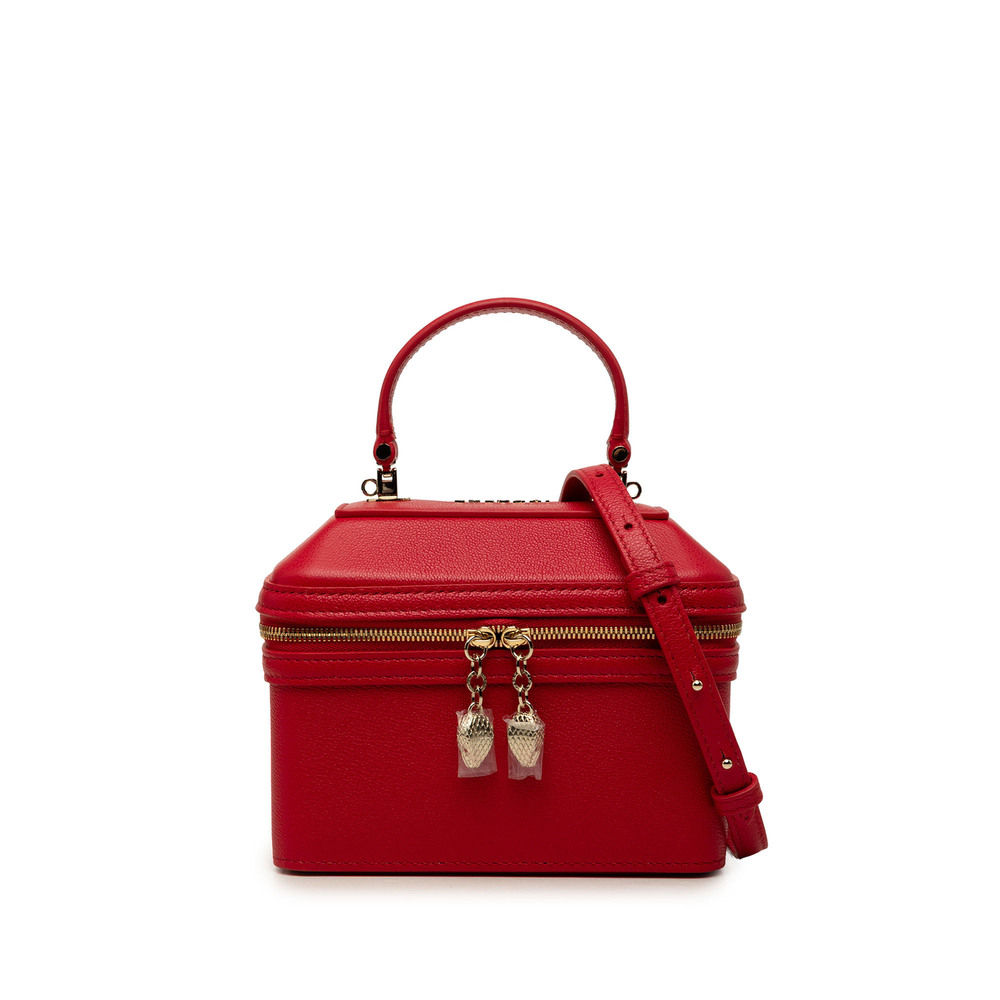Pre-Loved Bvlgari Leather Serpenti Forever Vanity Bag